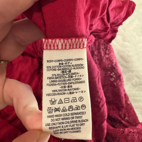 Free people fit and flare open back lace mini dress - Picture 6 of 6